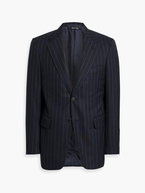 Other Designers Pinstriped grain de poudre wool blazer