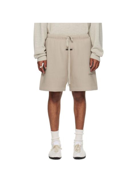 Taupe Soccer Fleece Shorts