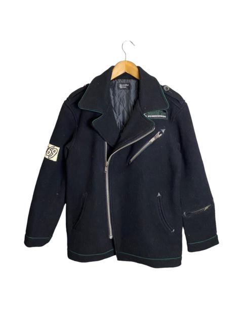 Other Designers Vintage - Double Colar wool zipper jacket