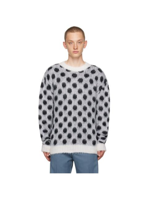 Marni White Polka Dot Sweater