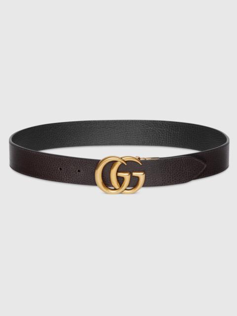GUCCI Gucci Reversible GG Belt Black and Brown