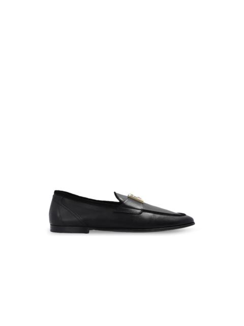 Dolce & Gabbana DOLCE&GABBANA DG Black Leather Loafers New & Authentic (Men'