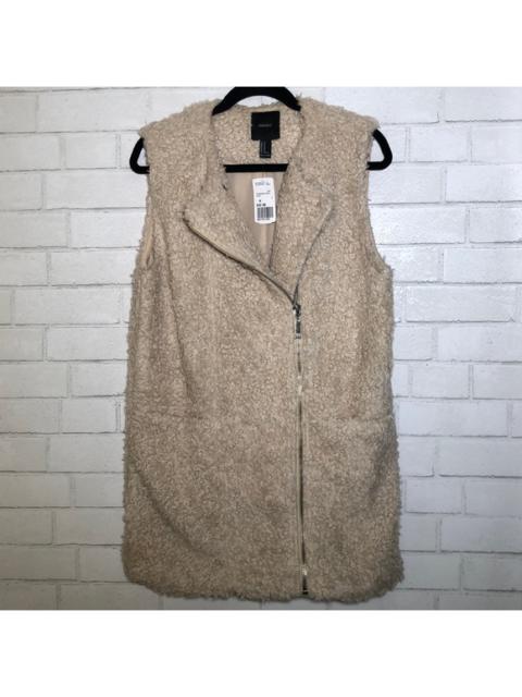 Other Designers Forever 21 Shaggy Faux Fur Moto Vest