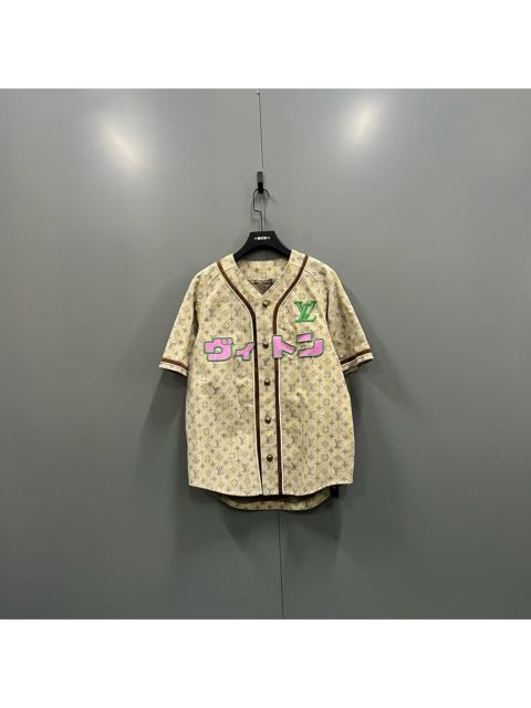 Louis Vuitton Louis Vuitton x Nigo collaboration: 25 color-blocked patchwork leather baseball shirts