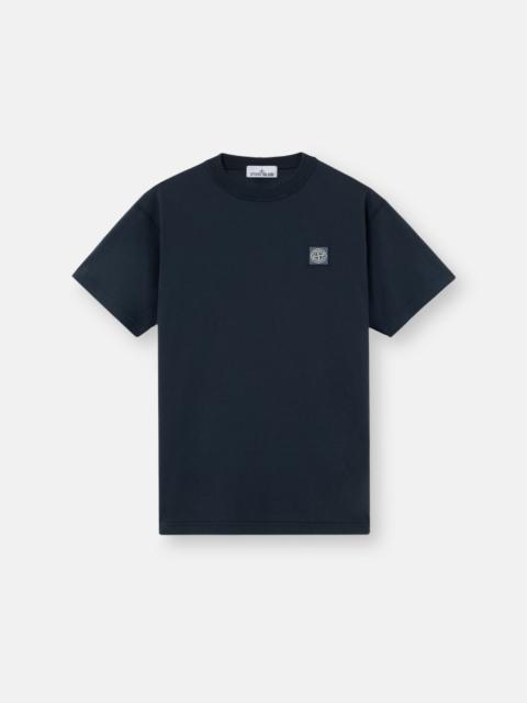 Stone Island 2100026 ORGANIC COTTON JERSEY 'FISSATO' EFFECT