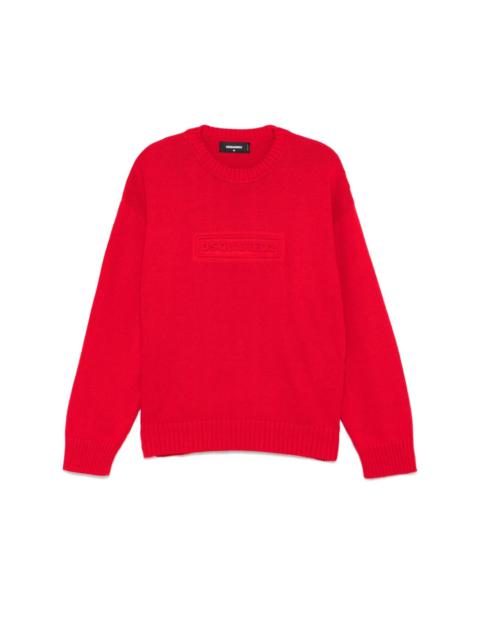 embossed-logo jumper