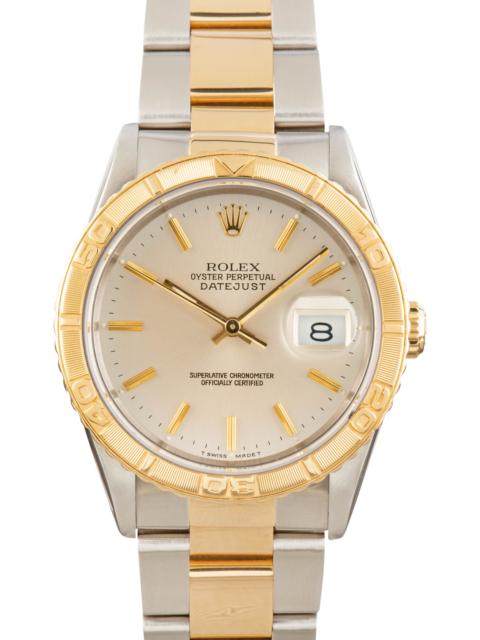 ROLEX Pre-Owned Rolex Thunderbird Datejust 16263 Turn-o-Graph Bezel