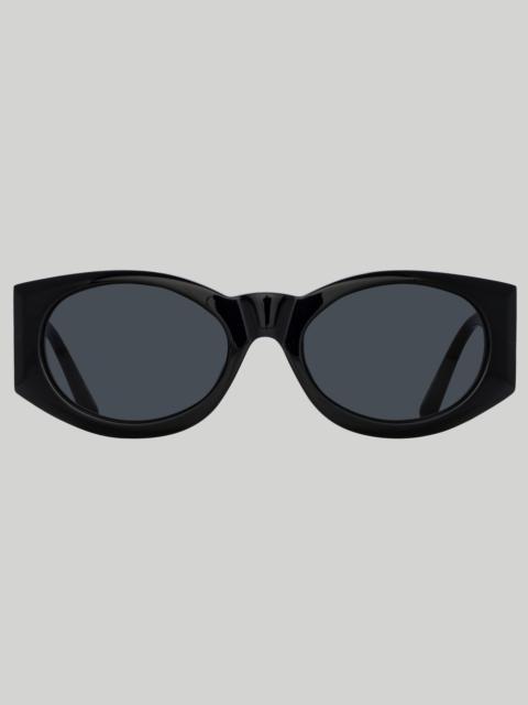 LINDA FARROW Sunglasses in Black and Grey