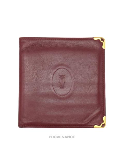 Cartier Cartier 10CC Bifold Wallet - Burgundy Calfskin Leather