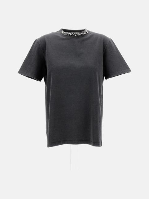 Golden Goose Golden Goose Women Short Sleeves T-Shirt With Crystals
