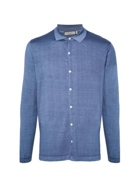 Canali polo-collar cardigan