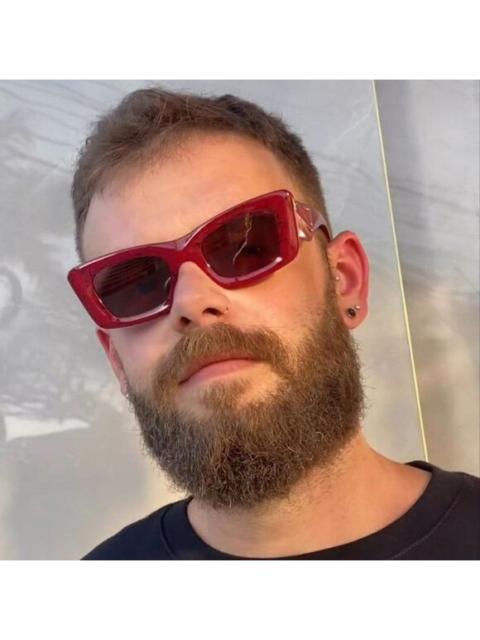 Prada NEW Prada PR13ZS 15D08S Etruscan Marble Red Violet Cat Eye Unisex Sunglasses