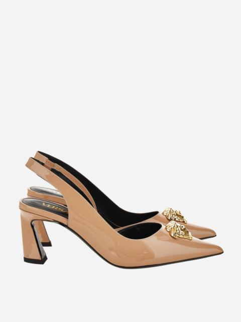 VERSACE Versace Logo Patent Sling Back