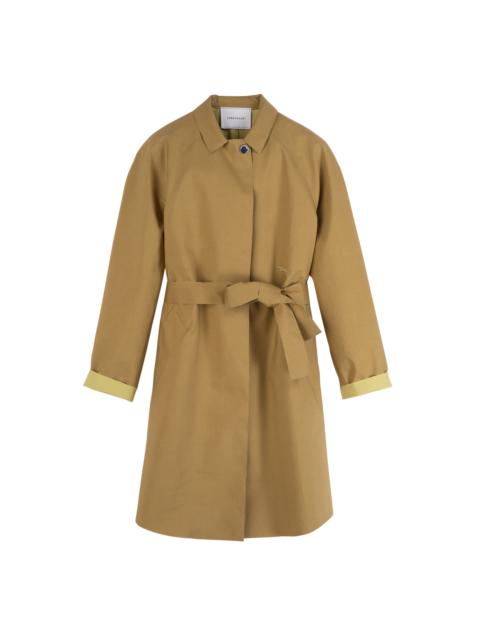 Longchamp Trench coat Desert - Water-repellent technical canvas