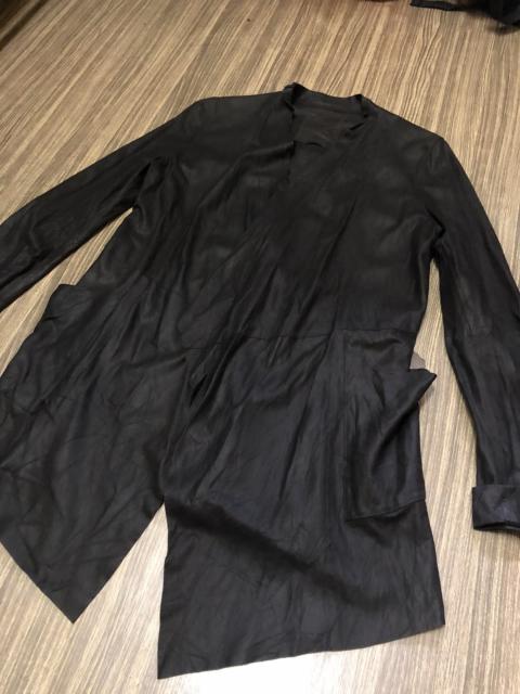 Other Designers Genuine Leather - RAWTUS LEATHER GOATSKIN HEM CARDIGAN WOMAN