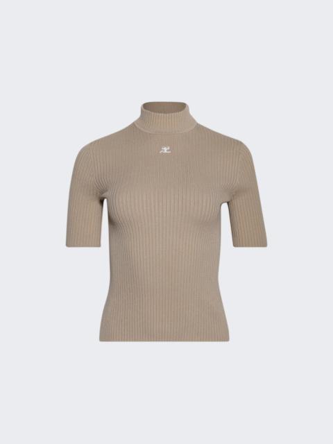 courrèges Reedition Knit Top Sand