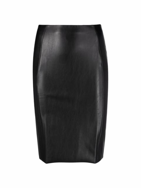 Jenna faux-leather skirt