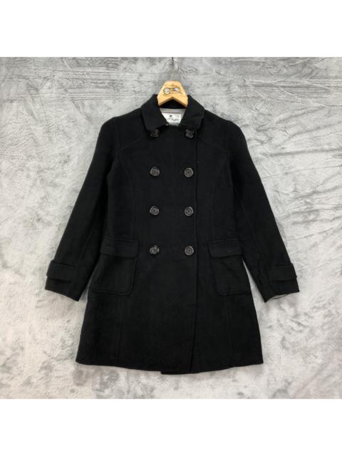 courrèges Courreges Double Breasted Wool Long Coat #4564-159