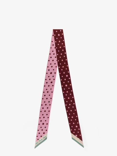 FENDI Fendi Silk Wrappy Bandeau With Falena Dots Motif