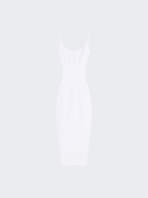 MUGLER Knitted Midi Dress Snow