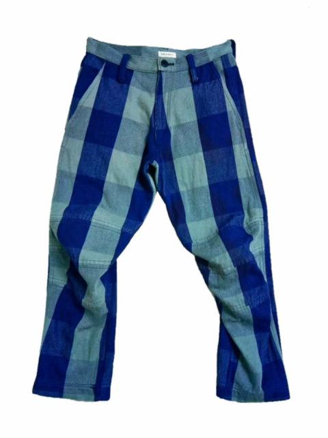 Other Designers Japanese Brand - Milkboy cropped denim check plaid split pants Japan