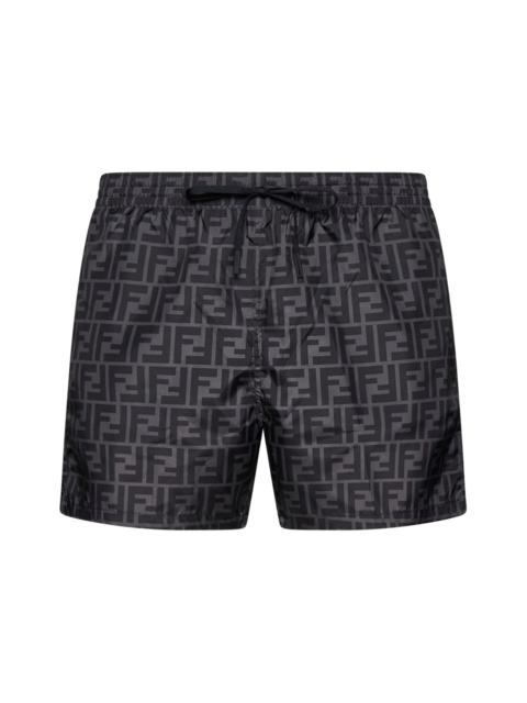 FENDI Fendi Men Black Nylon Shorts