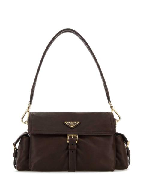 Prada Prada Women Dark Brown Nappa Leather Prada Explore Shoulder Bag