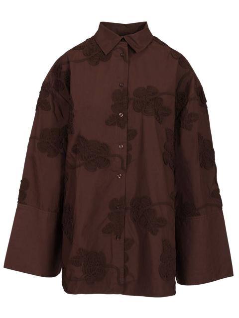 ROTATE Rotate Women Flower Oversized Shirt