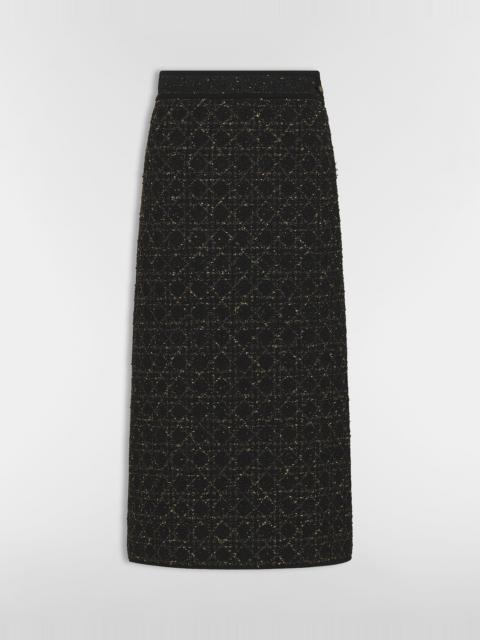 Dior Mid-Length Macrocannage Straight Skirt