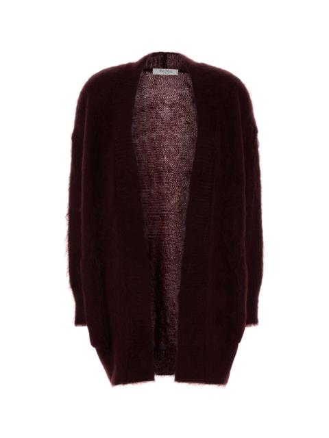 Max Mara Max Mara Women Grape Mohair Blend Affetto1234 Cardigan