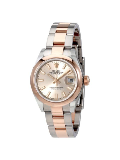 ROLEX Rolex Lady Datejust Sundust Dial Steel and 18K Everose Gold Ladies Watch 279161SNSO
