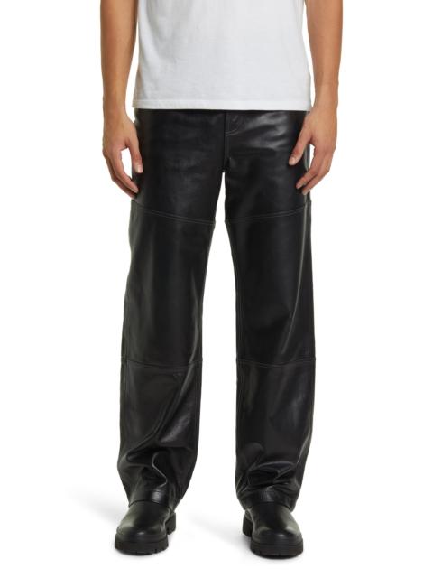 FRAME Lambskin Leather Pants
