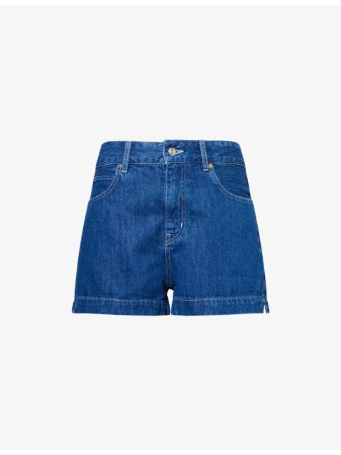 FRAME Charm High-Rise Denim Shorts