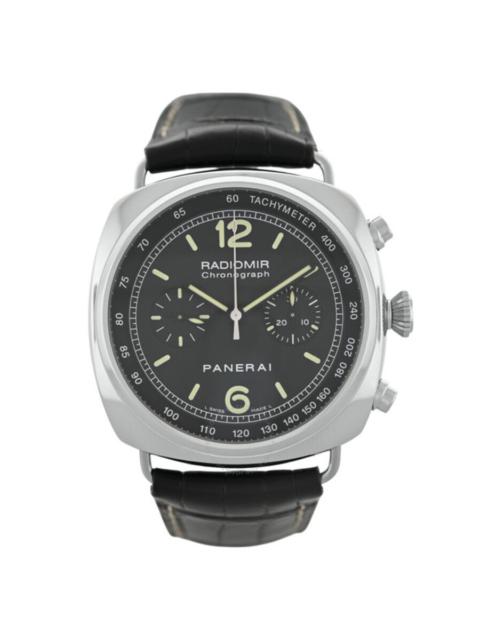 Pre-owned Panerai Radiomir Chronograph Chronograph Tachymeter Black Dial Men's Watch PAM00288