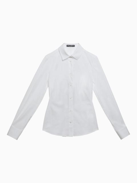 Dolce&Gabbana White Stretch Tight Shirt