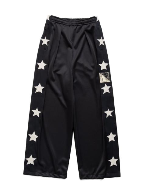 Kapital Smooth Jersey STUNT MAN & WOMAN Baggy Track Pants - Black
