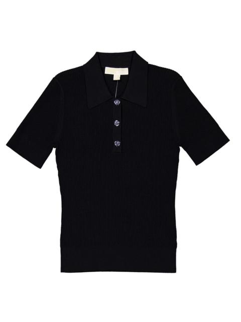 MICHAEL KORS Michael Kors Classic Collar Stretch Knit Polo Shirt, Size Small