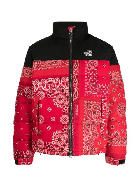 Readymade BANDANA-PRINT PADDED DOWN JACKET