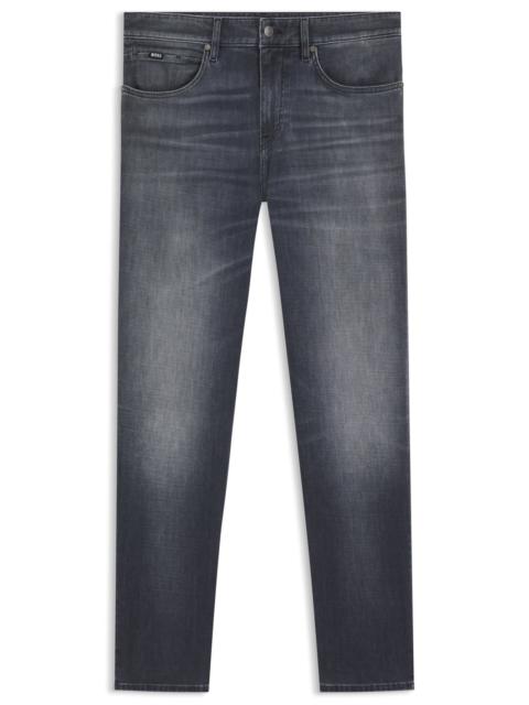 BOSS MAINE REGULAR-FIT JEANS IN GRAY ITALIAN DENIM
