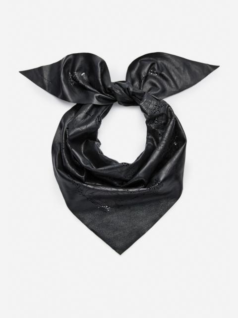 MAGDA BUTRYM Leather scarf in black