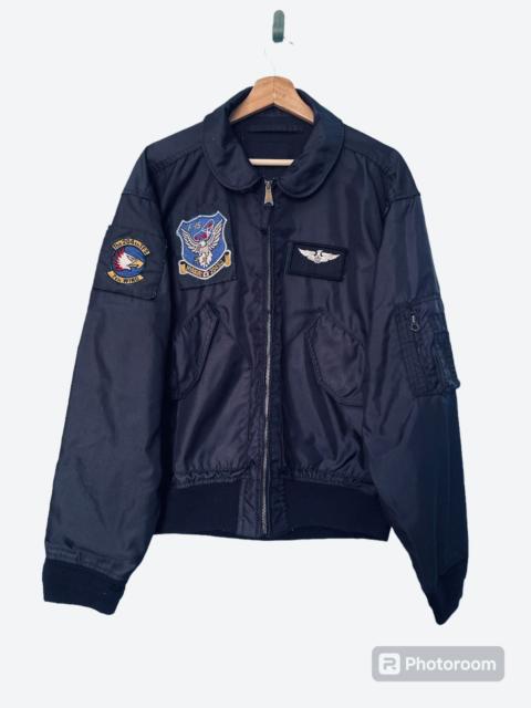 Other Designers Vintage 70s Military Flight F-15 Bomber Jacket