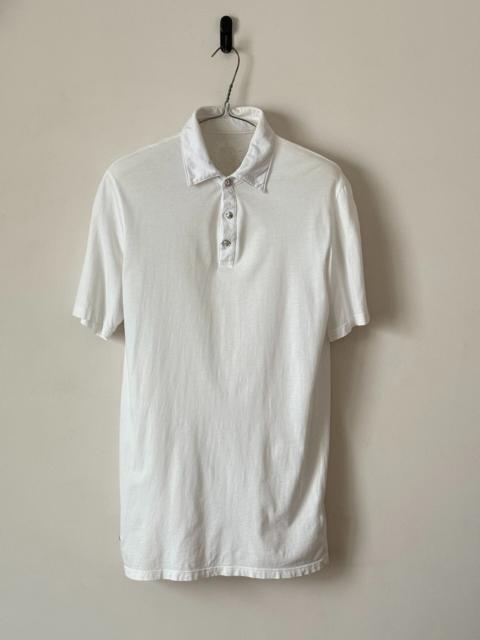 Chrome Hearts Chrome Hearts Heart Silver-Button Leather-Patch Polo Shirt