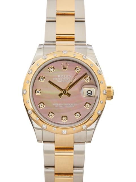 ROLEX Pre-Owned Rolex Datejust 278343 Stainless Steel & 18k Yellow Gold