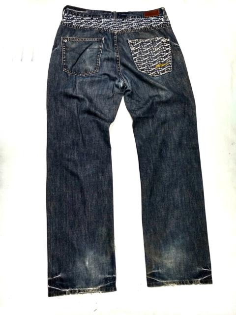 Other Designers Vintage - distressed ELEMENT thunder bolt logo's denim jeans