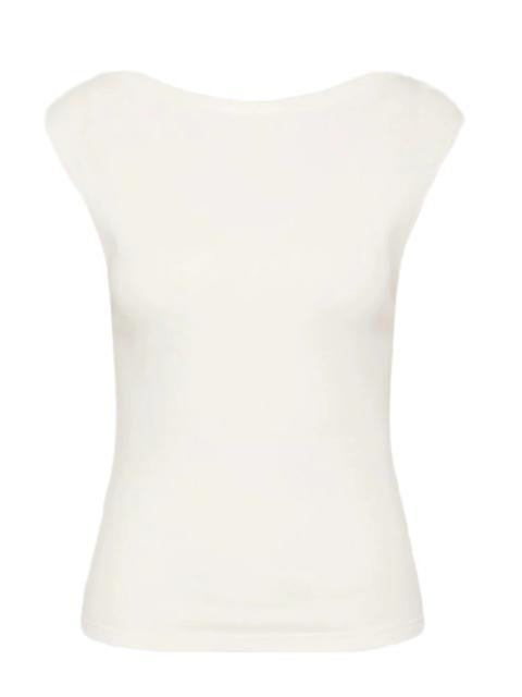 ST. AGNI Organic Cotton Ballerina Top in White