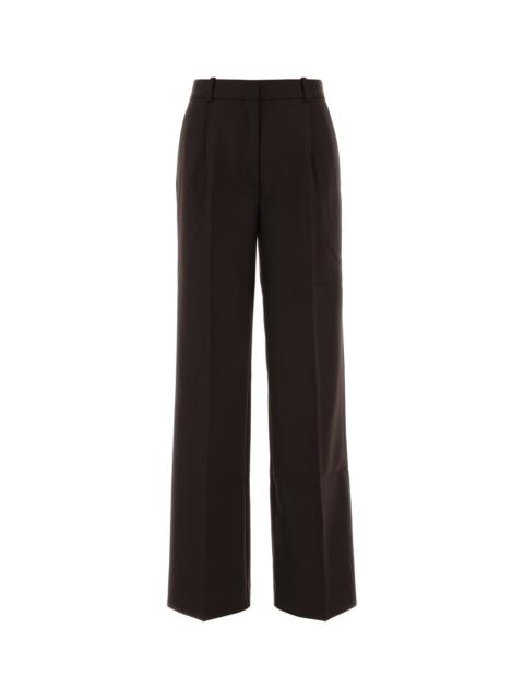 ANINE BING Chocolate polyester blend palazzo pant