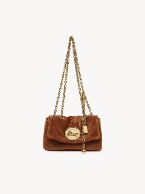 Chloé SMALL CHLOÉ HERITAGE SHOULDER BAG IN VELVET