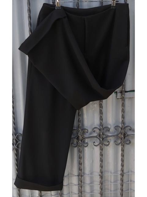 Yohji Yamamoto Yohji Yamamoto Cuffed Hem Wool Trousers