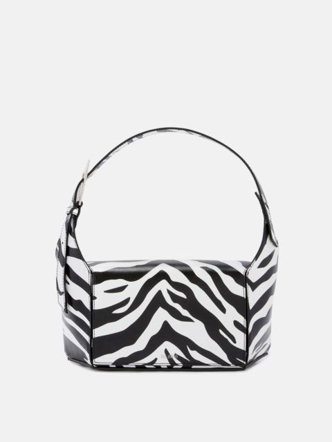 THE ATTICO ''7/7'' BLACK AND WHITE SHOULDER BAG