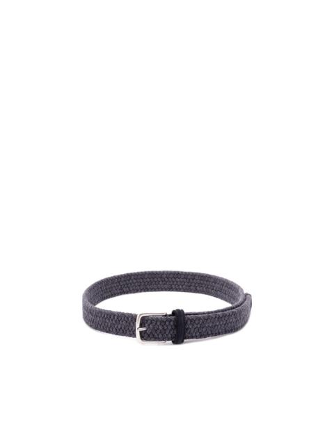 Anderson's Woven Belt with Suede Details